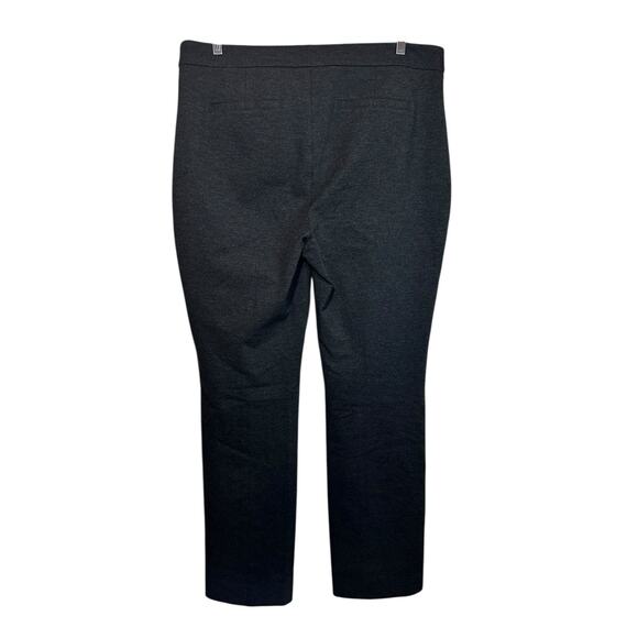 NYDJ Womens Slim Trouser Pants Ponte Knit Dark Gray Plus Size 14 Corpcore Career - Picture 4 of 13